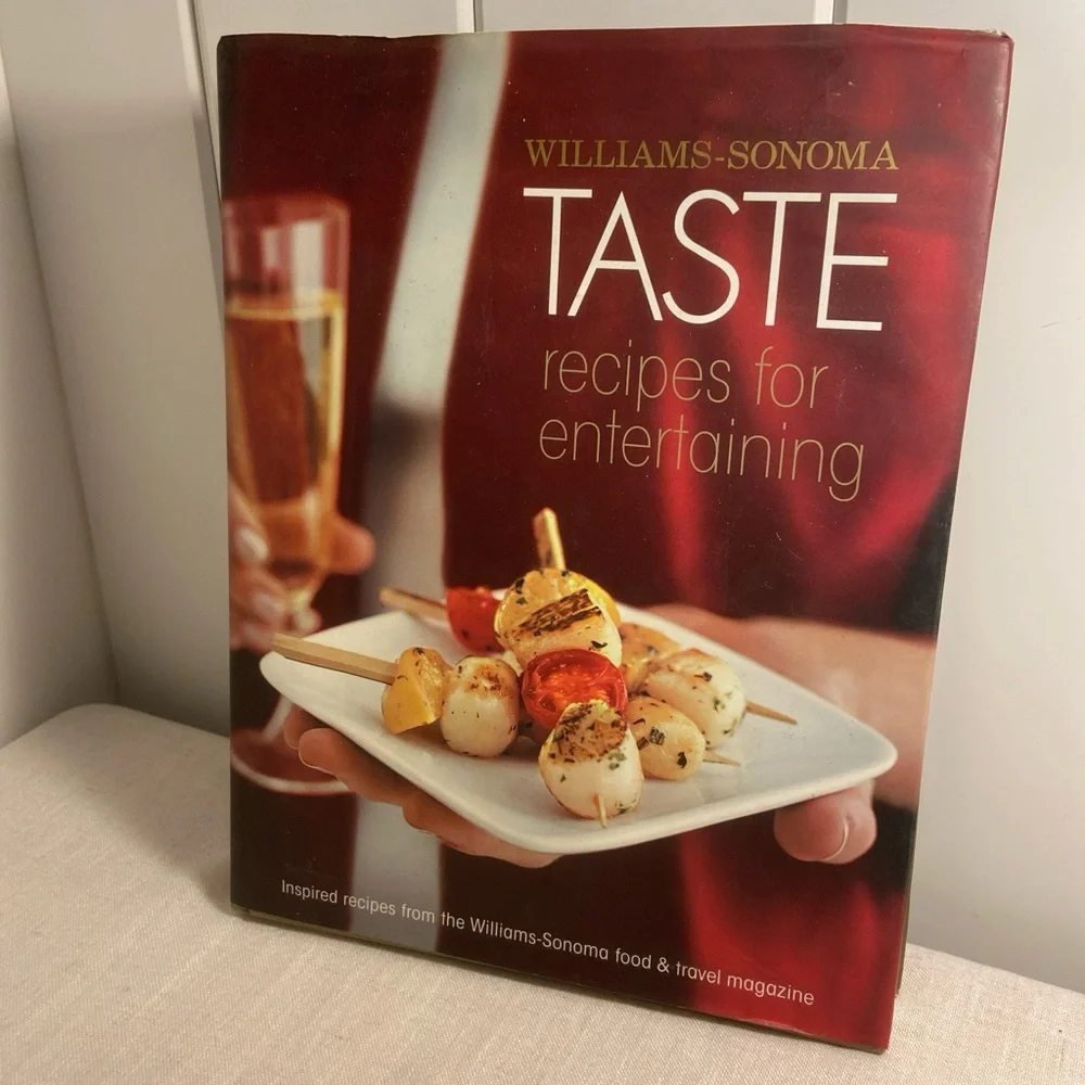 Williams Sonoma Taste Recipes for Entertaining hardcover Book cookbook vintage
